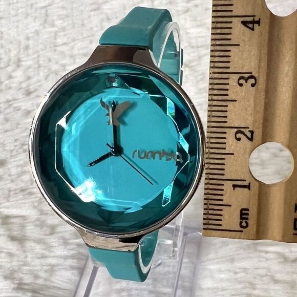 RUMBA TIME for American Eagle Outfitters Women's Watch Teal /Aqua Silicone Band - Picture 6 of 16